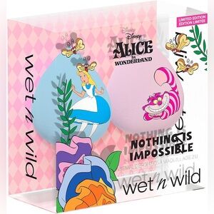 Alice in Wonderland Sponge 2-Piece Makeup Sponge Set NWT
